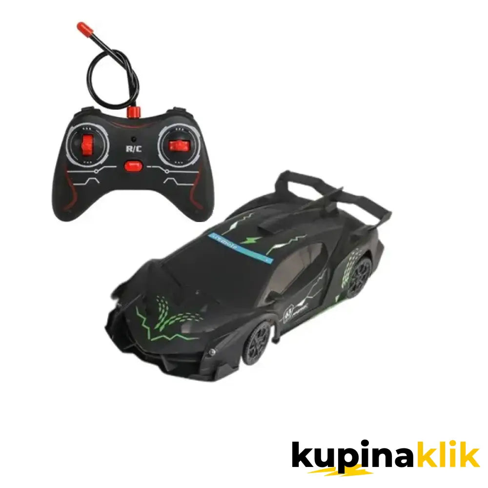 Daljinski autić koji ide po zidu Crna