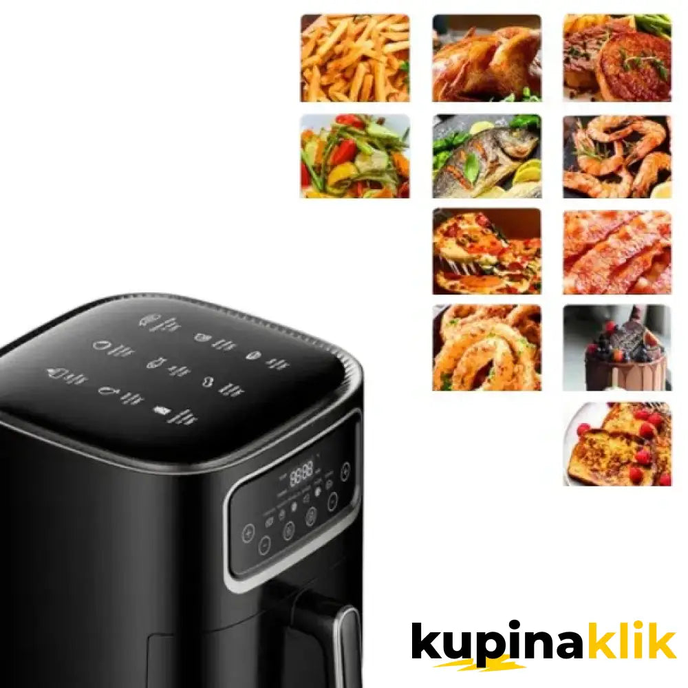 Friteza na vruć vazduh - Air Fryer - Silver Crest 10L + 50 papira za pečenje