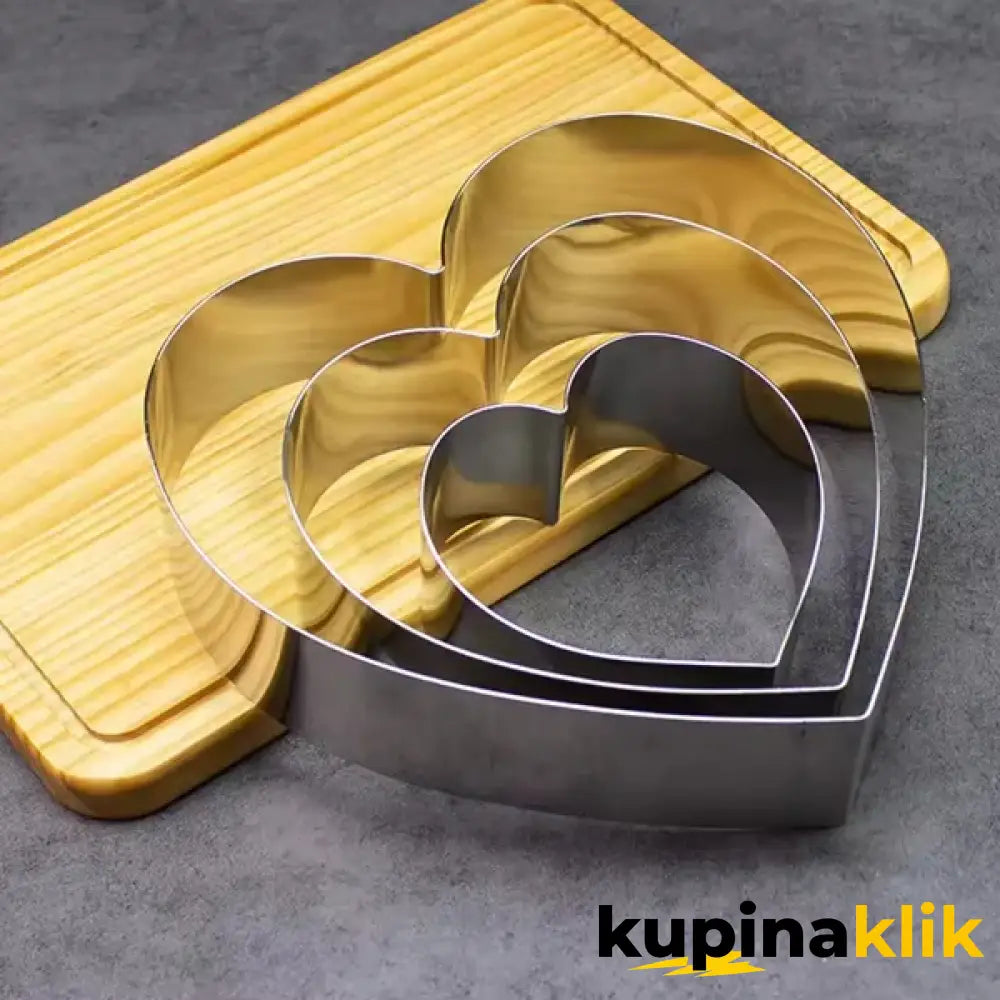 Kalup za torte i kolače u obliku srca - 3 veličine