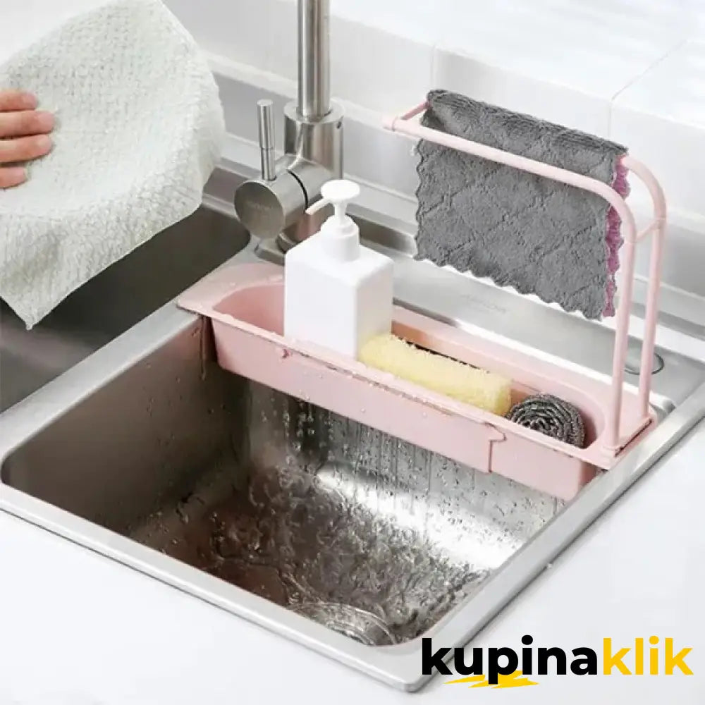 Podesivi držač za sunđere i krpe - za sudoperu