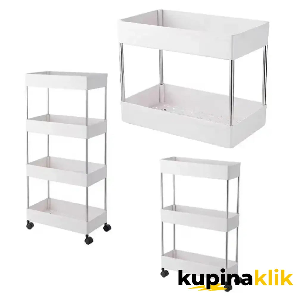 Police sa točkićima za uzani prostor