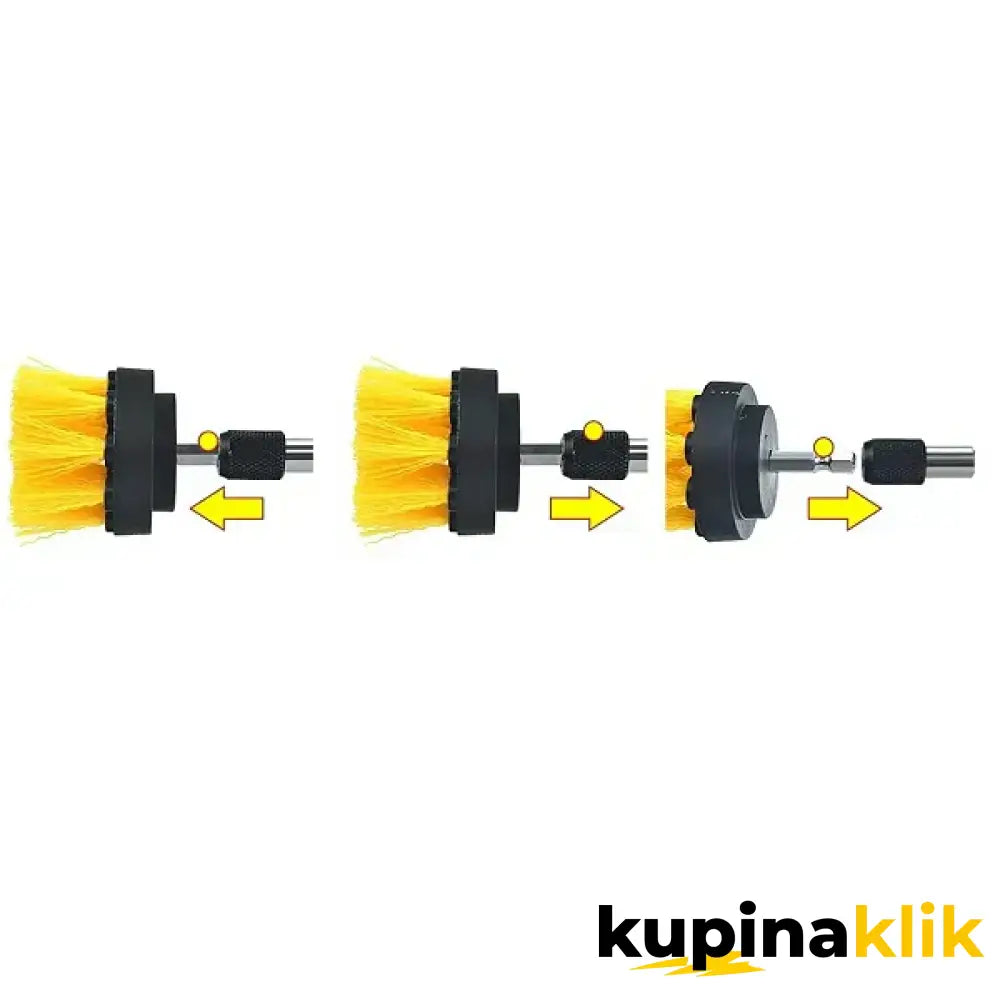 Set nastavaka za bušilicu 12u1 – Četke za pranje i poliranje