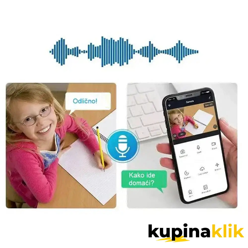 Wifi kamera za video nadzor za silajično grlo