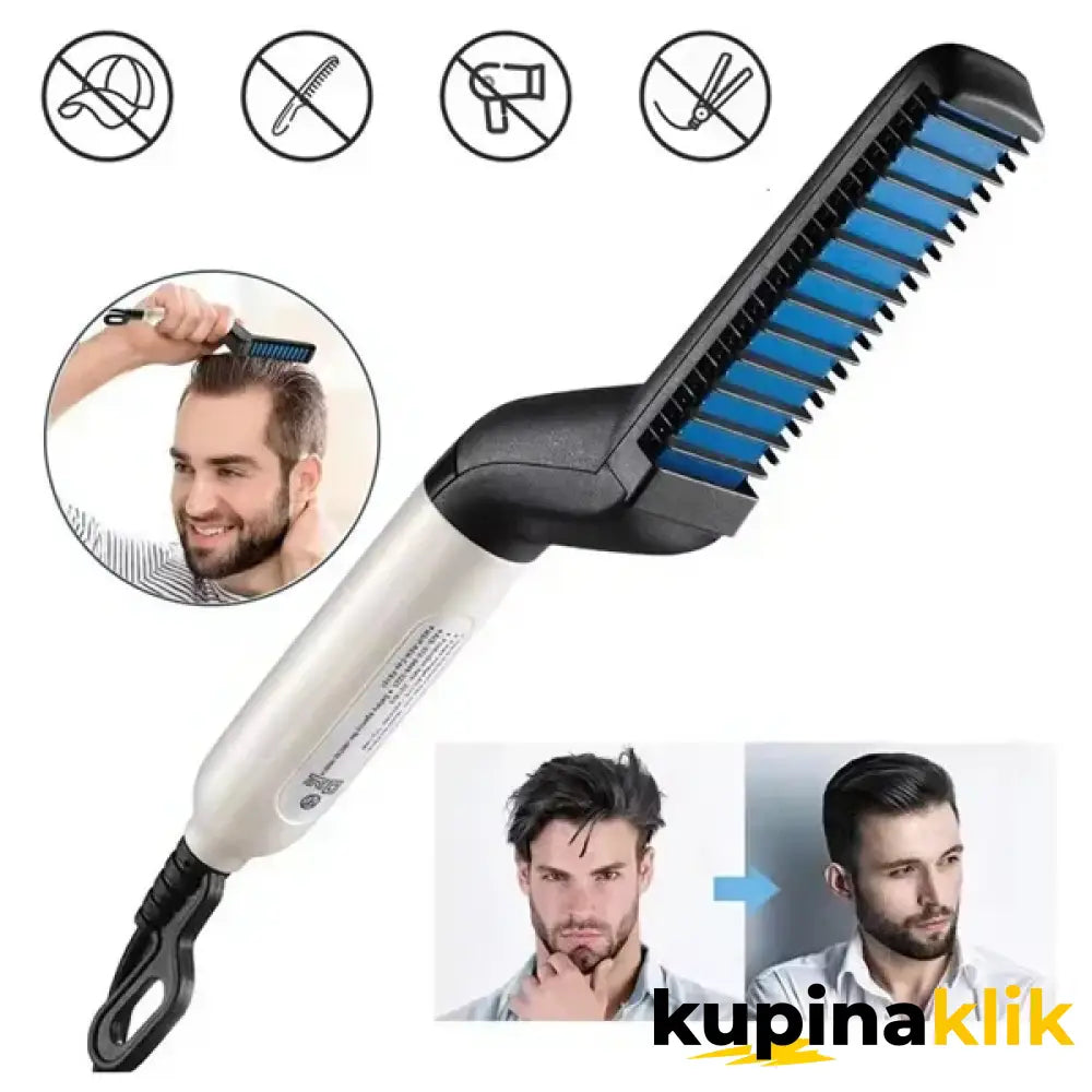 2 u 1 električni češalj za muškarce