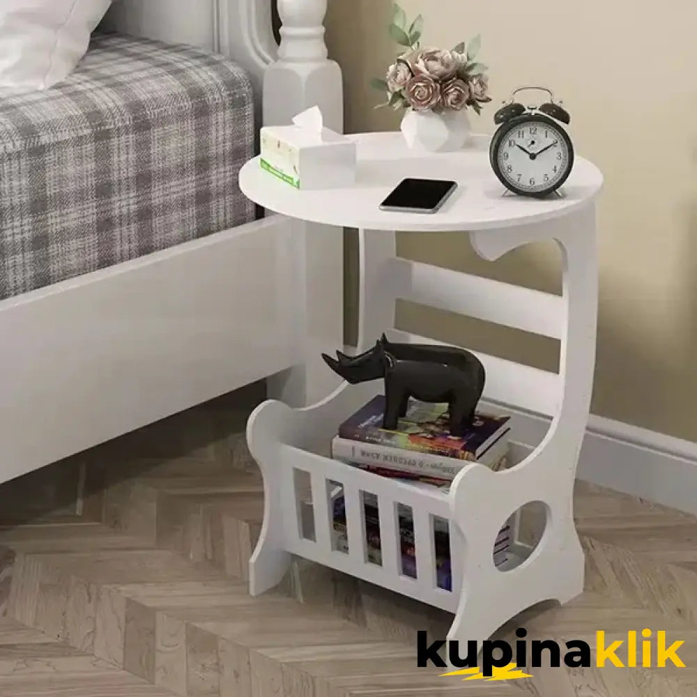 2 u 1 mini stočić sa dodatkom za odlaganje časopisa