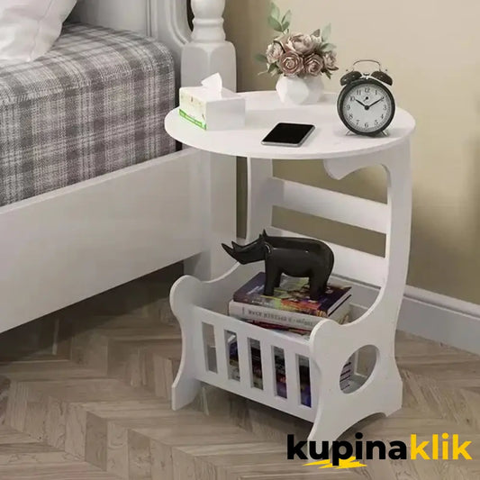 2 u 1 mini stočić sa dodatkom za odlaganje časopisa