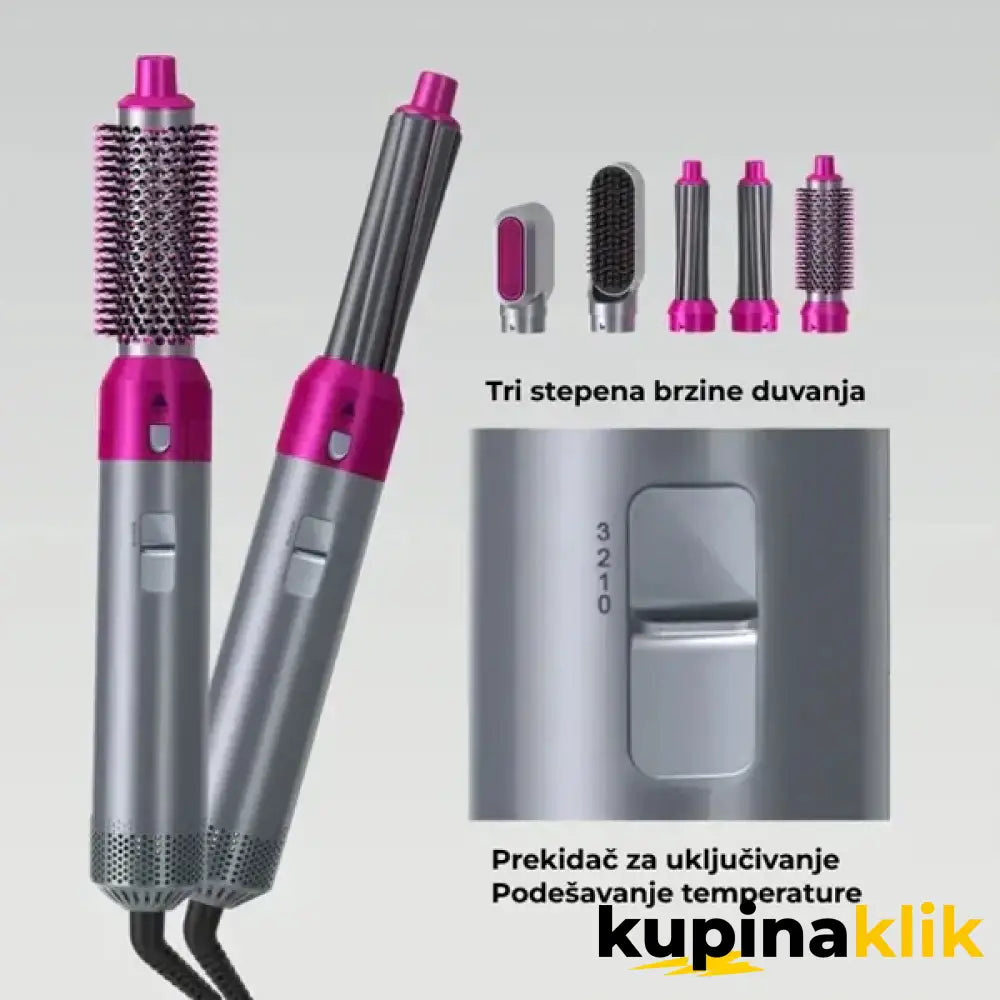 Air Styler - 5u1 Stajler sa nastavcima za oblikovanje kose