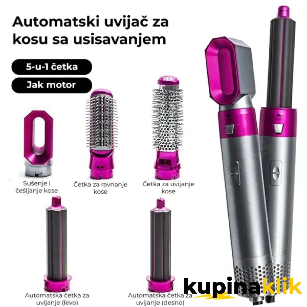 Air Styler - 5u1 Stajler sa nastavcima za oblikovanje kose