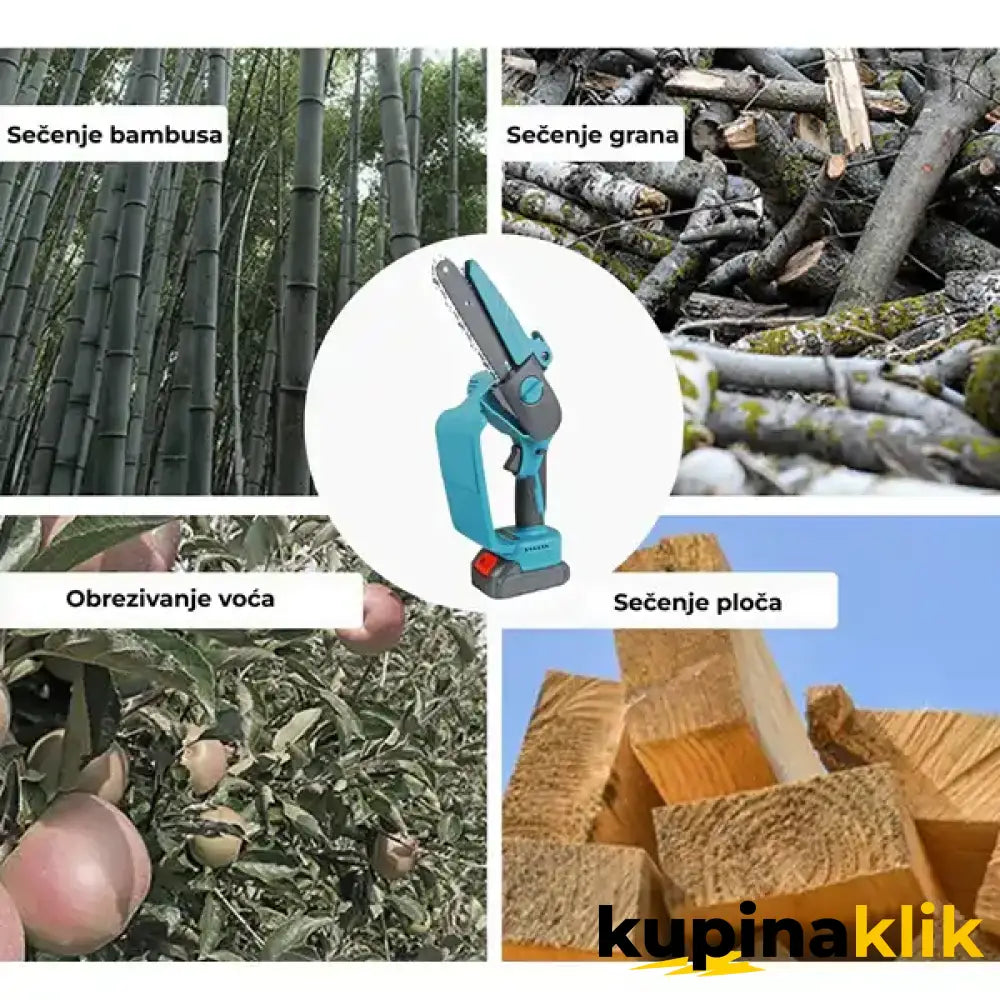 Aku ručna testera 88v dve baterije - 6 i 8 inča