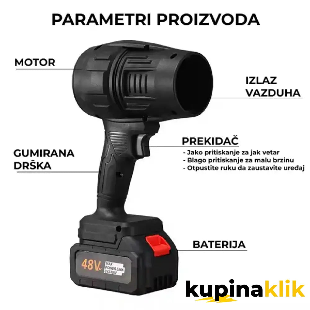 Aku Turbo Fen 2000W + DVE Baterije