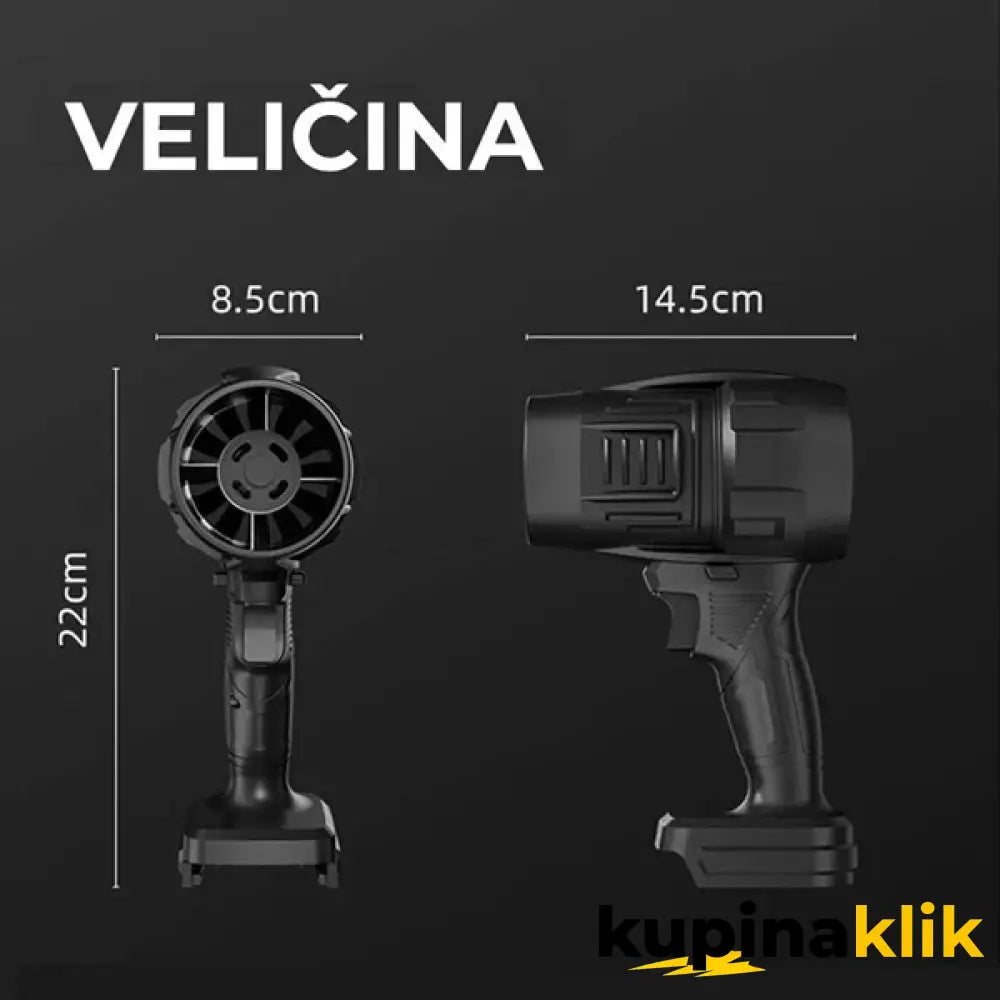 Aku Turbo Fen 2000W + DVE Baterije