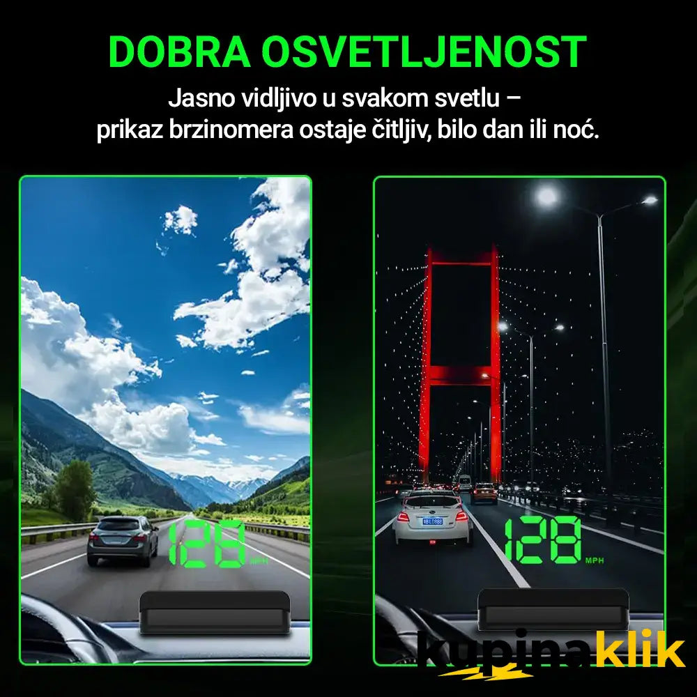Auto HUD – brzinomer sa prikazom na vetrobranu