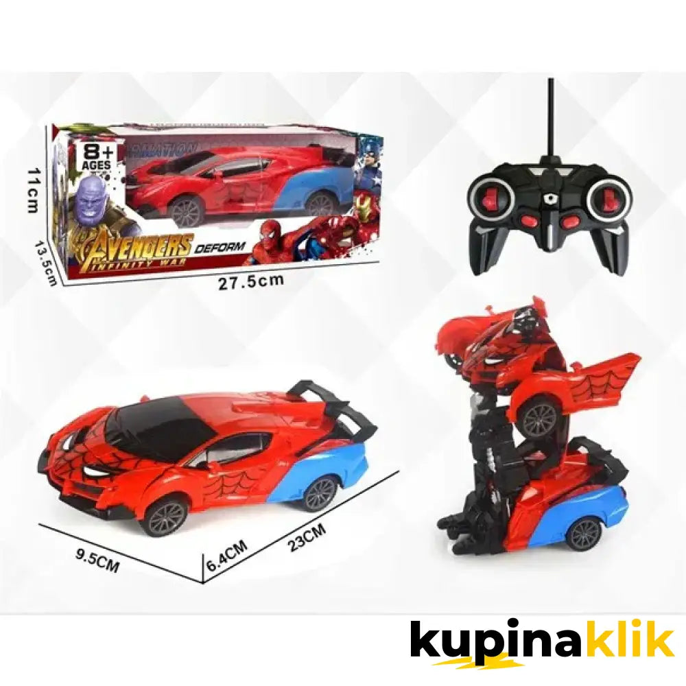 Auto transformers Spider-Man sa daljinskim upravljačem
