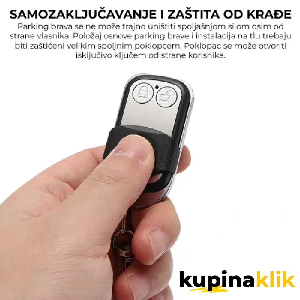 Automatska rampa za parking sa dva ključa