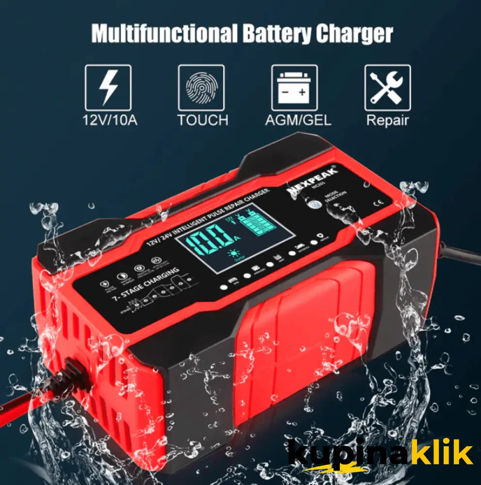 Automatski punjač za akumulator - 12V - 6A
