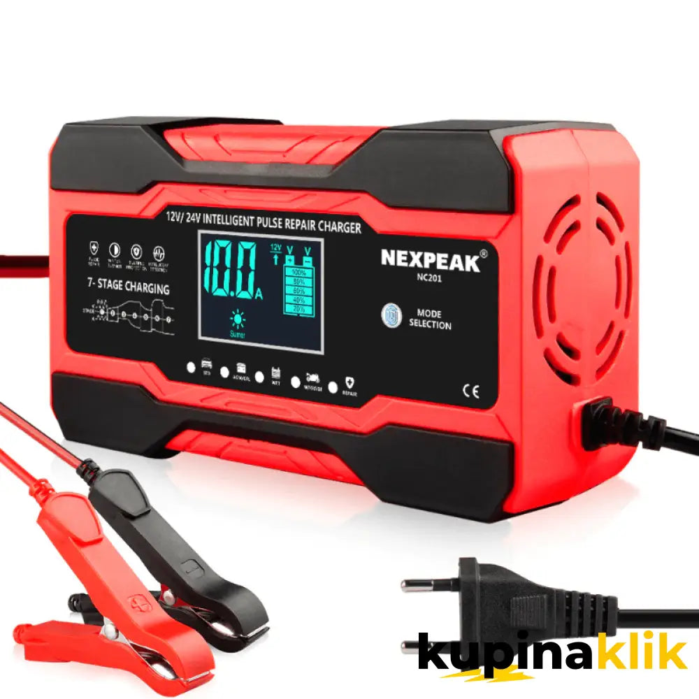 Automatski punjač za akumulator - 12V - 6A