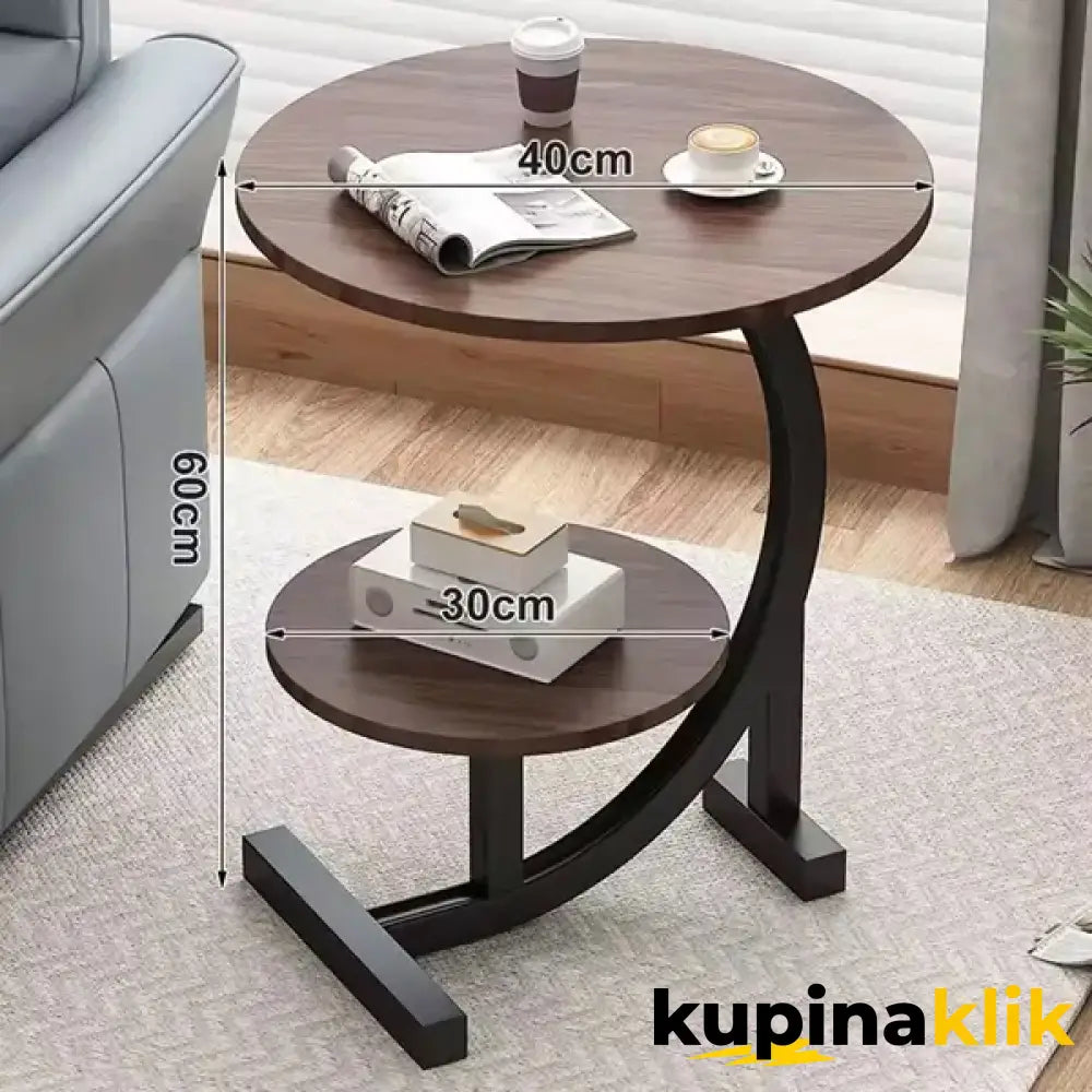 Dvostruki okrugli stočić - Stočić za spavaću i dnevnu sobu