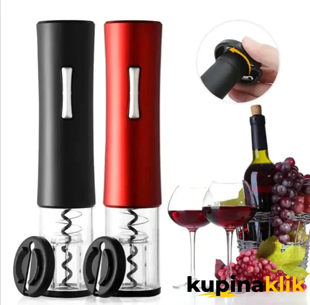 Električni otvarač za vino - 4u1 set