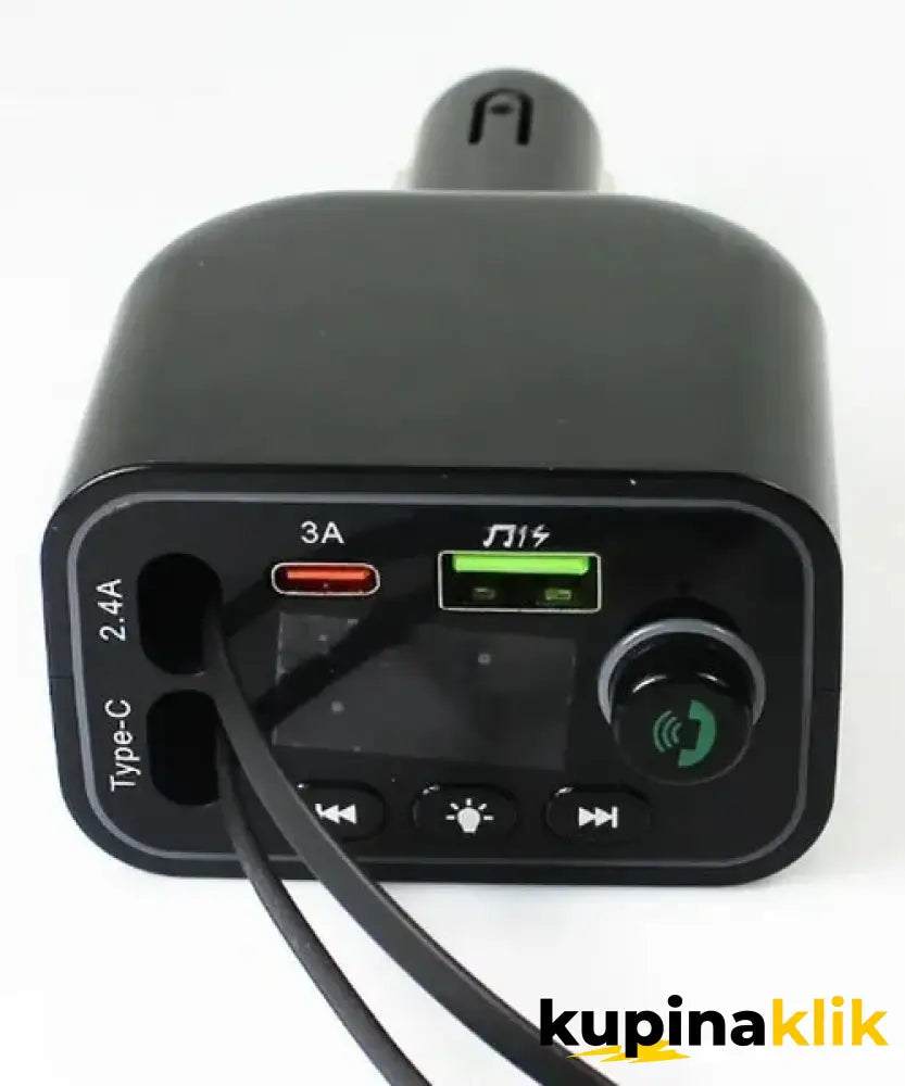 FM Transmiter Za Auto Sa Brzim Punjačem — 4u1 Bluetooth 5.3
