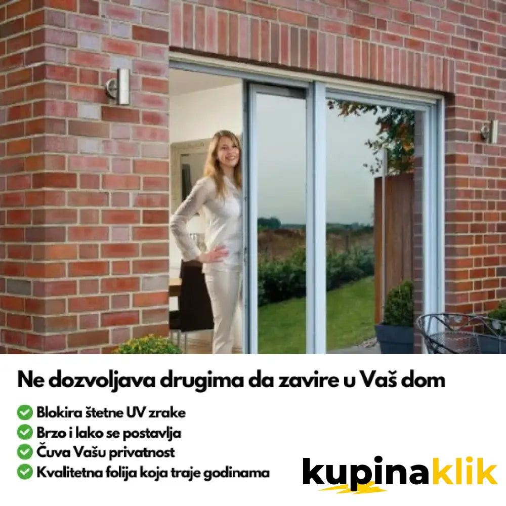 Folija za stakla za privatnost i odbranu od UV Zraka