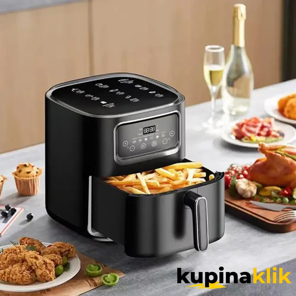 Friteza na vruć vazduh - Air Fryer - Silver Crest 10L + 50 papira za pečenje