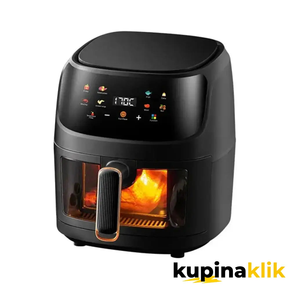 Friteza na vruć vazduh - Air Fryer - Silver Crest S-18 8L + 50 papira za pečenje