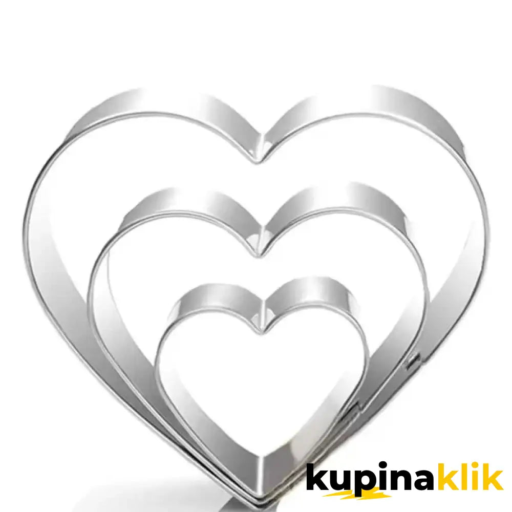 Kalup za torte i kolače u obliku srca - 3 veličine