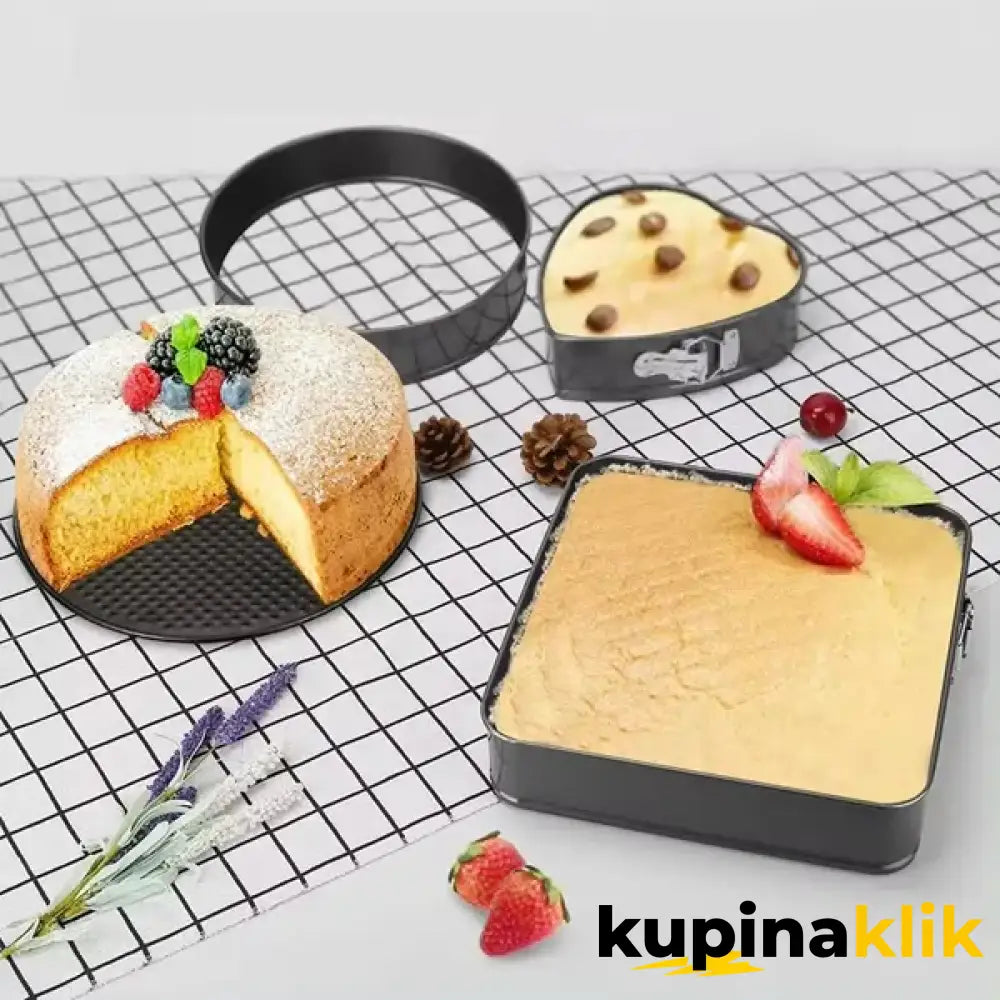 Kalupi za tortu i kolače - set 3u1