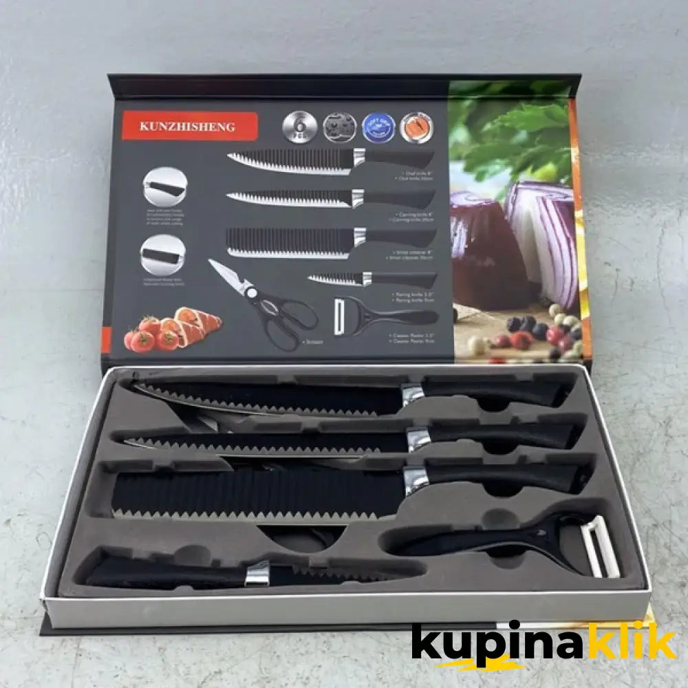 KUNZHISHENG Set Kuhinjskih Noževa (6 Delova)
