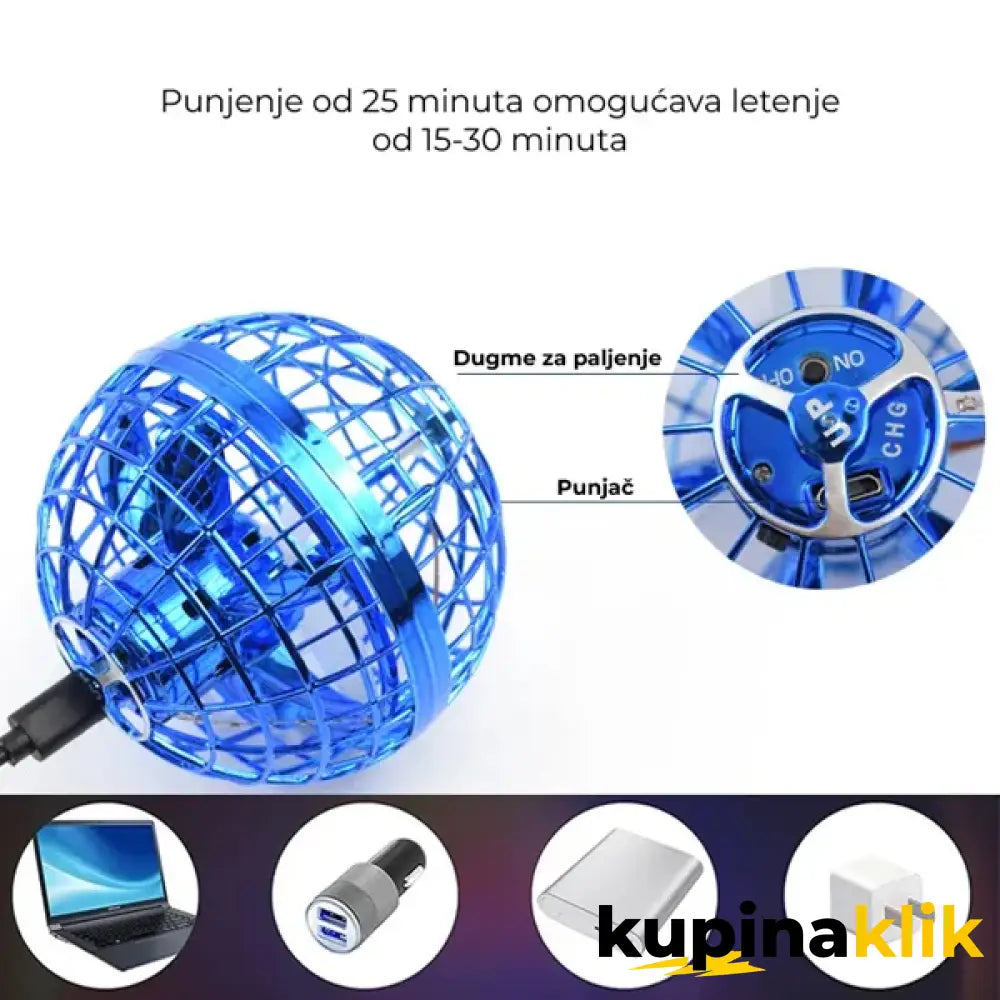 Leteći Spiner - Leteća bumerang lopta koja svetli