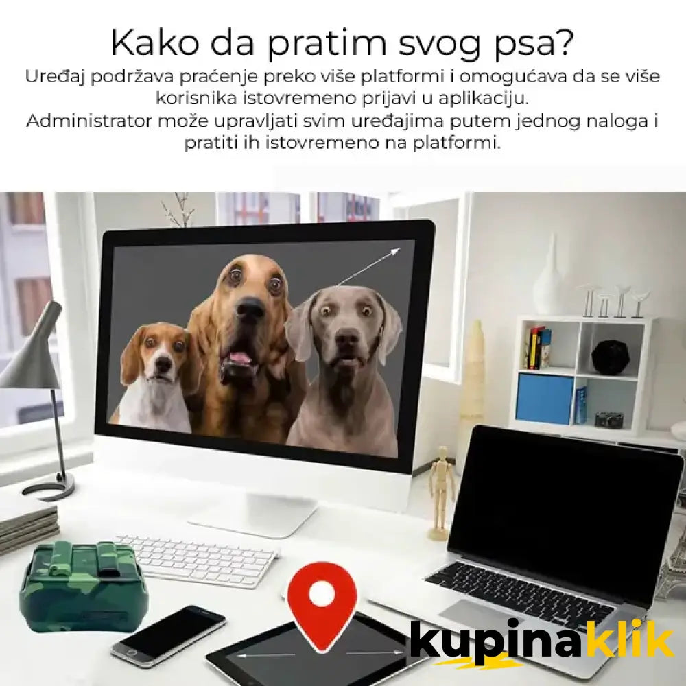 Lokator za lovačke pse - Tracker za pse IK122T 4G GPS