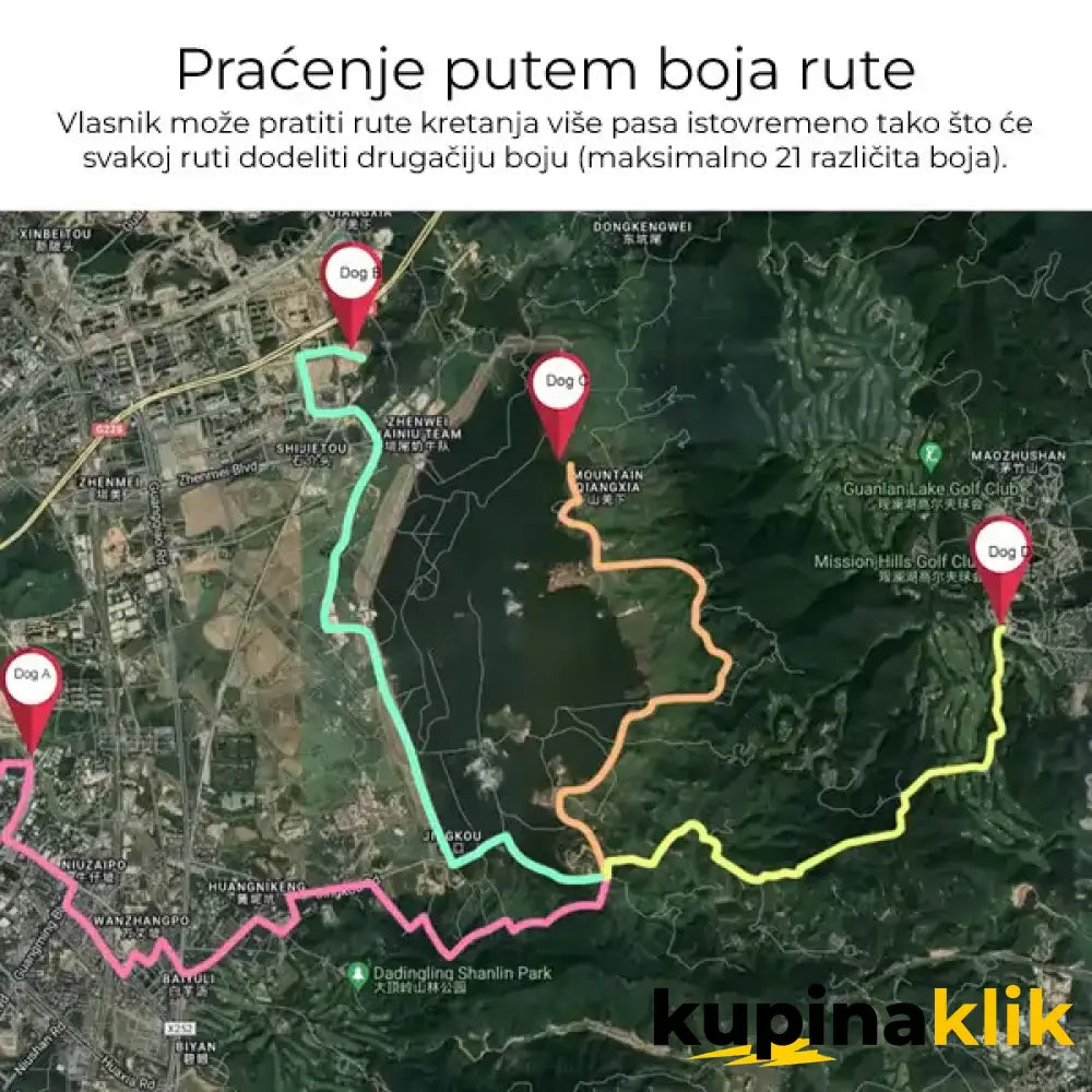 Lokator za lovačke pse - Tracker za pse IK122T 4G GPS