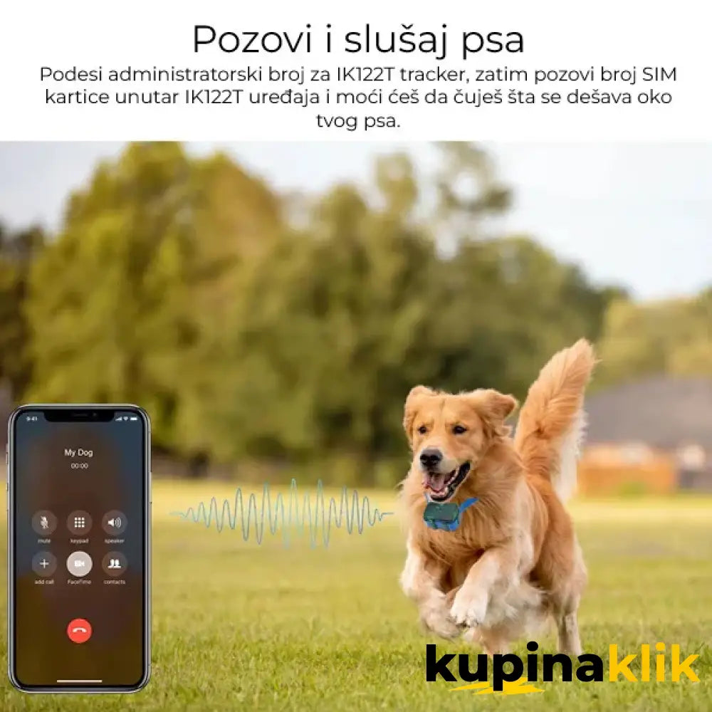 Lokator za lovačke pse - Tracker za pse IK122T 4G GPS