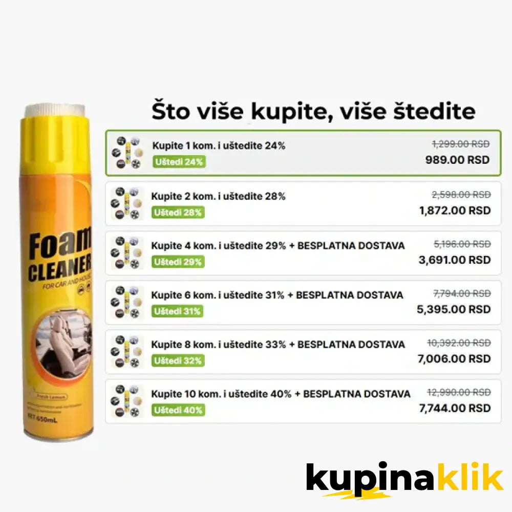 Magična pena za uklanjanje nečistoća