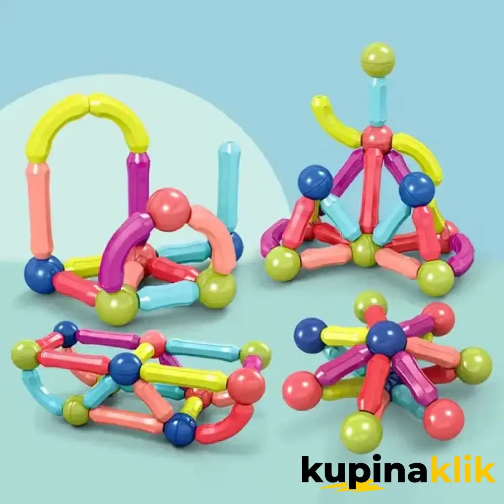 Magnetni set štapića i kugli