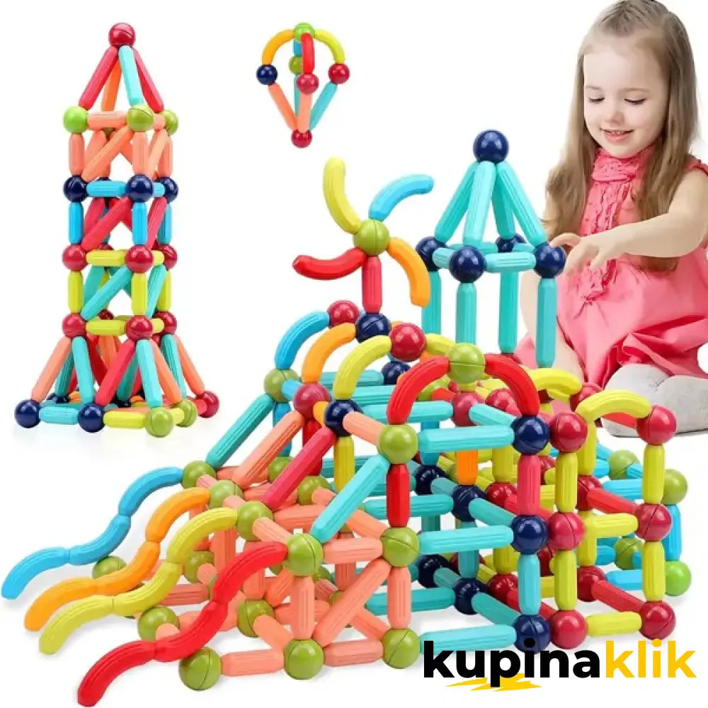 Magnetni set štapića i kugli