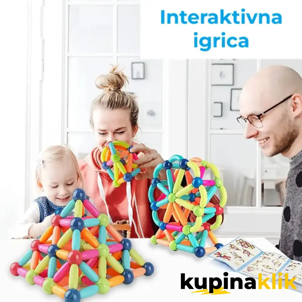 Magnetni set štapića i kugli