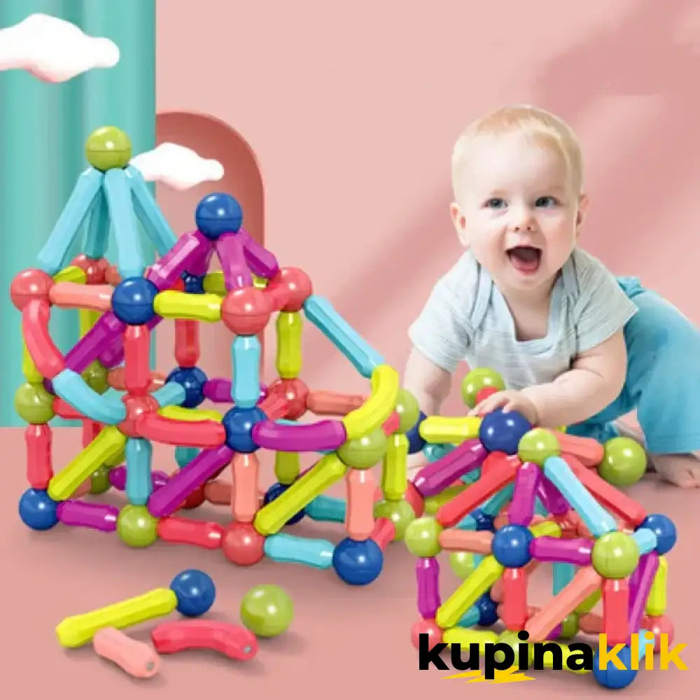 Magnetni set štapića i kugli