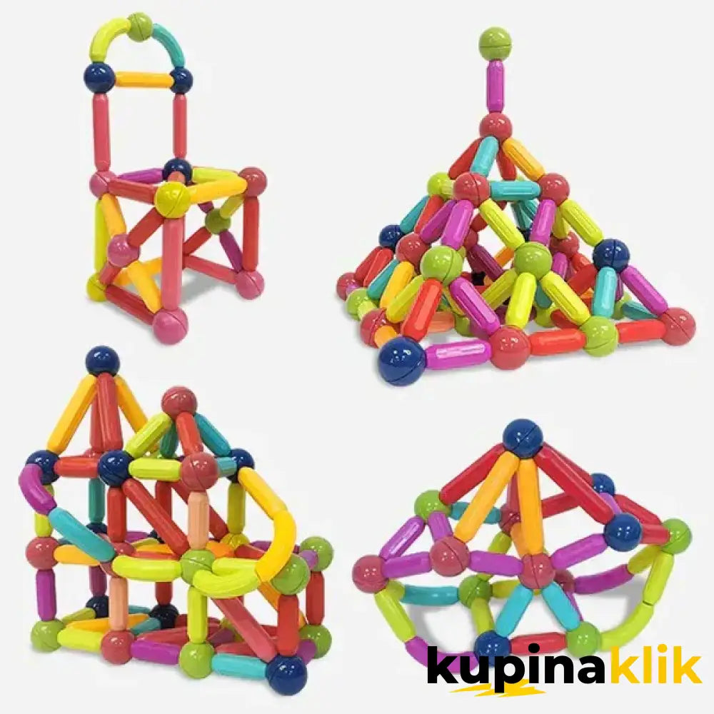 Magnetni set štapića i kugli