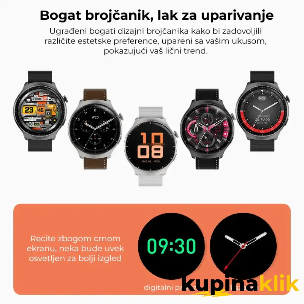 Pametni sat HOWEAR 4 Pro Crni