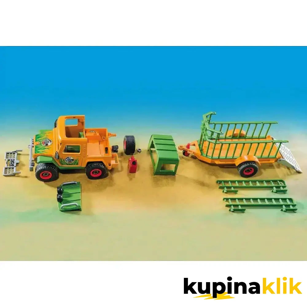 PLAYMOBIL WILD LIFE RENDEROV KAMION SA BEBEA SLONOM