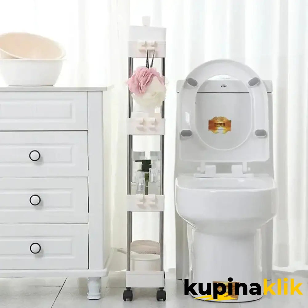 Police sa točkićima za uzani prostor