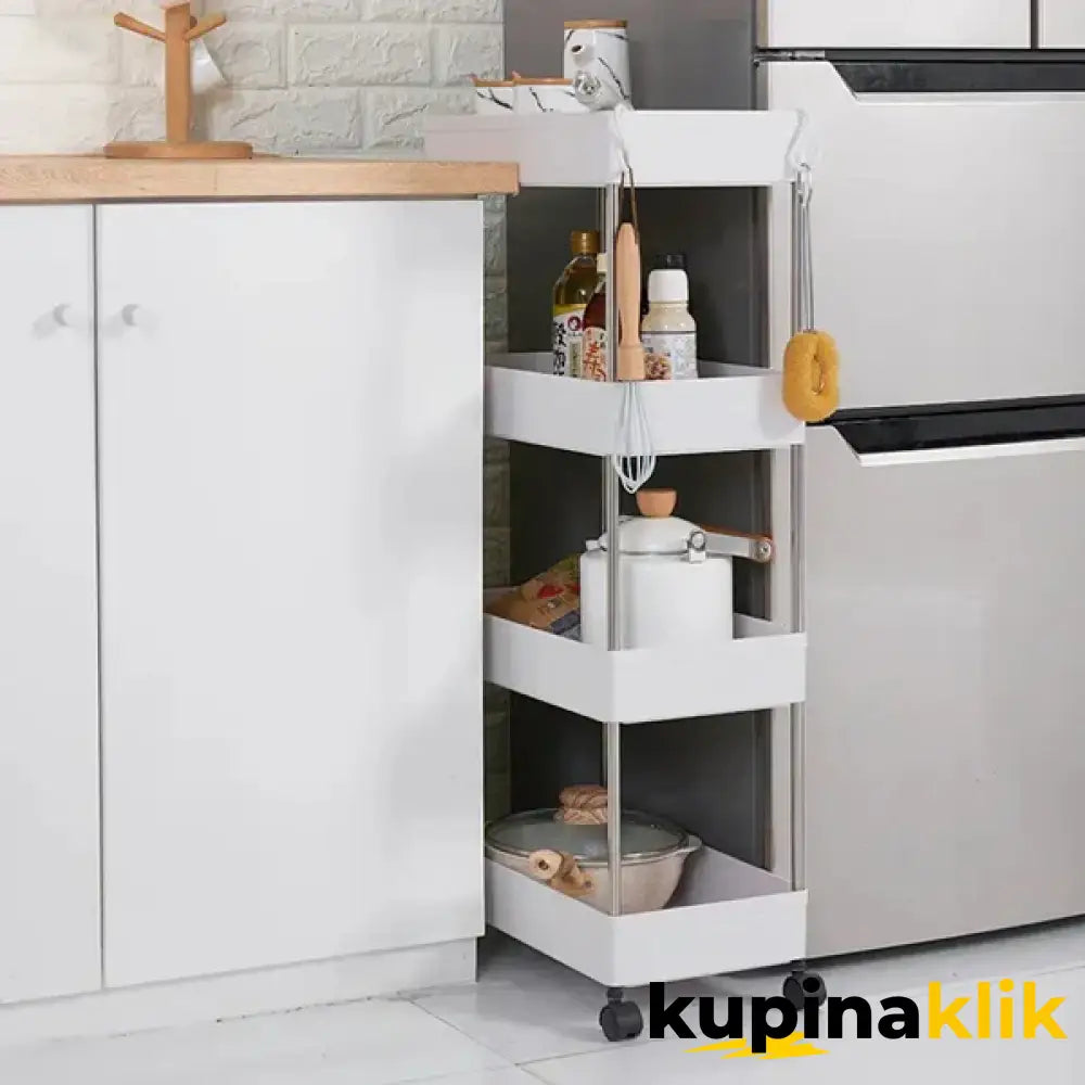 Police sa točkićima za uzani prostor