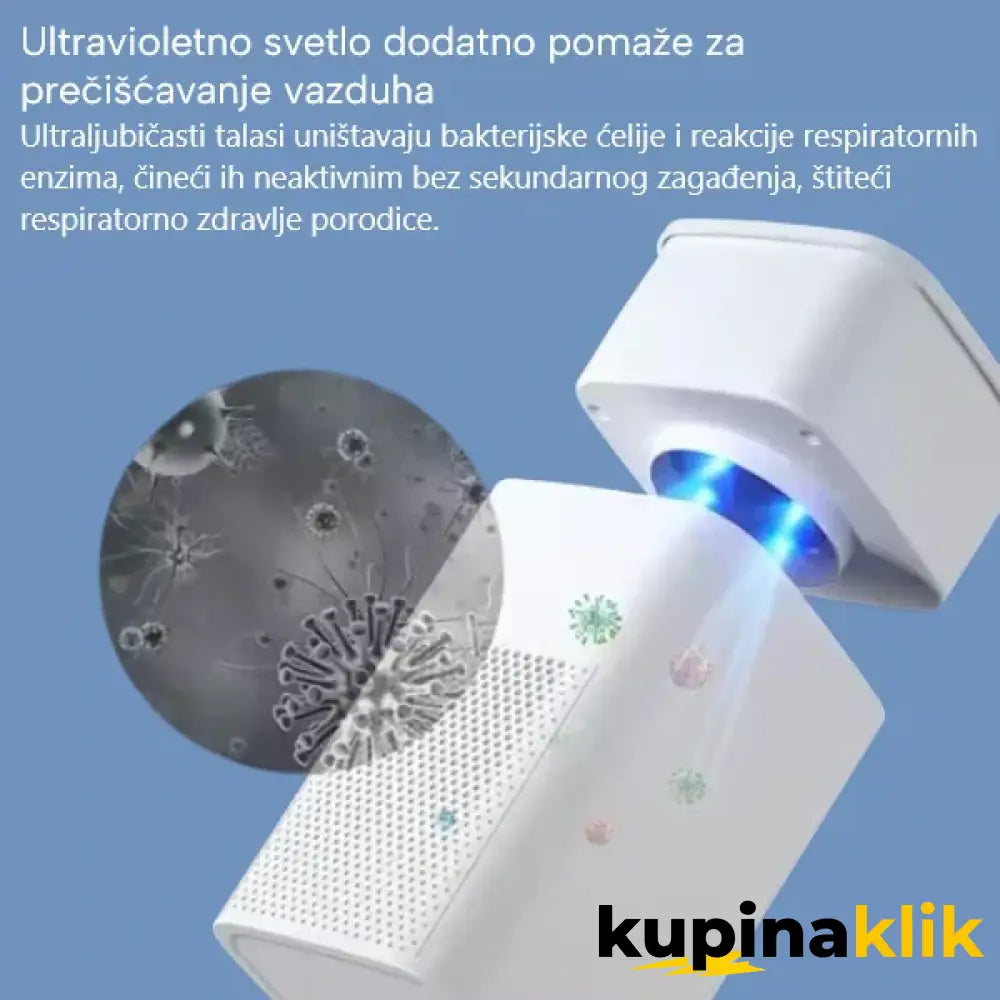 Prečišćivač vazduha i jonizator - Lako prenosivi prečišćivač vazduha