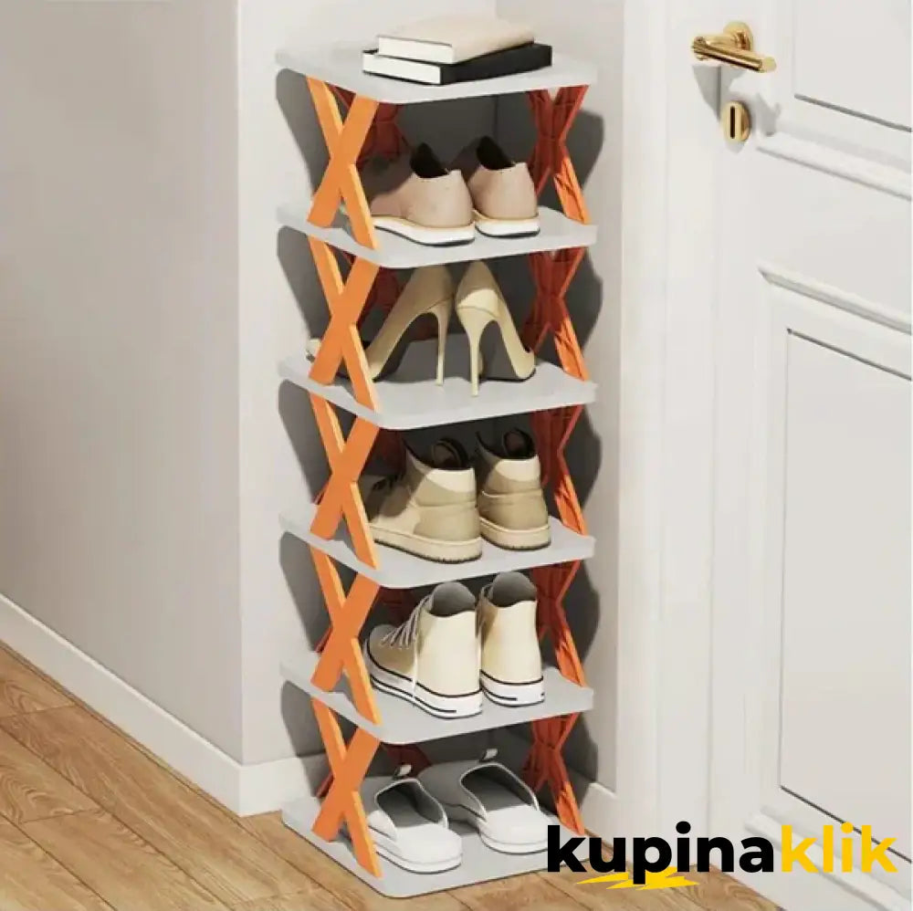 Prenosivi sklopivi cipelarnik (6 polica) - Sklopiva polica za obuću
