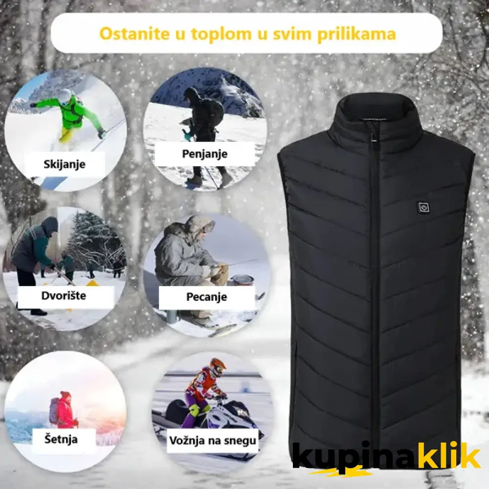 Prsluk sa ugrađenim grejanjem