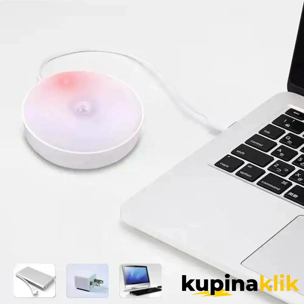 Samolepljivo LED svetlo sa senzorom pokreta bez struje i baterija