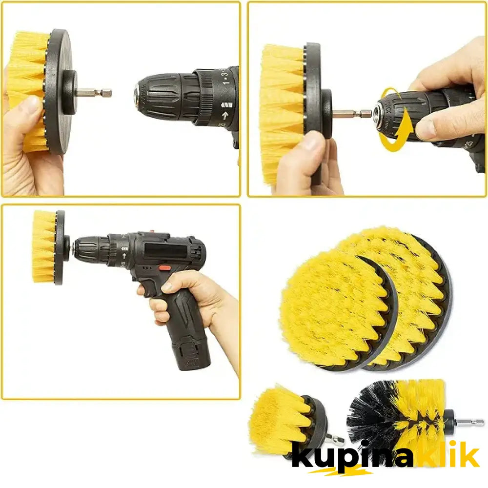 Set nastavaka za bušilicu 12u1 – Četke za pranje i poliranje
