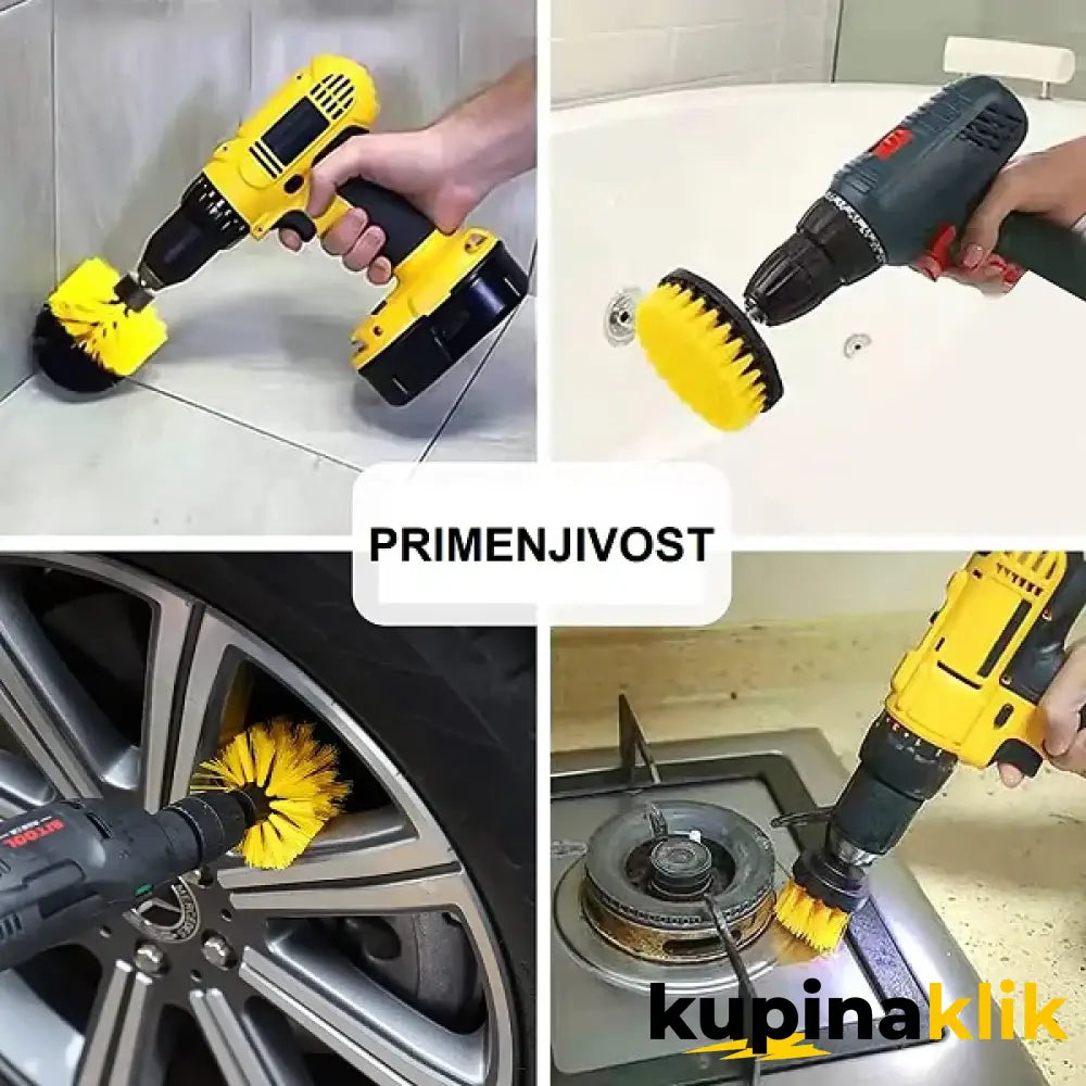 Set nastavaka za bušilicu 12u1 – Četke za pranje i poliranje