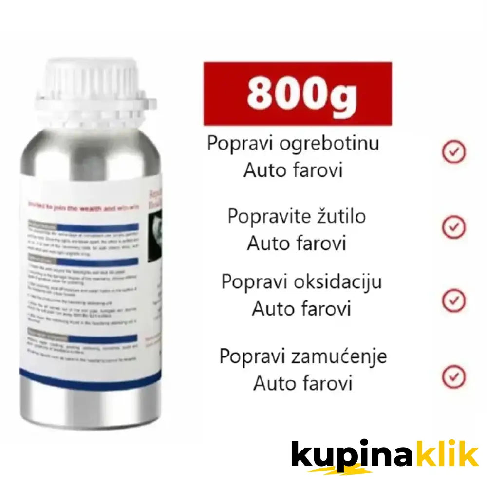 Set za polimerizaciju farova + 800ml tečnost